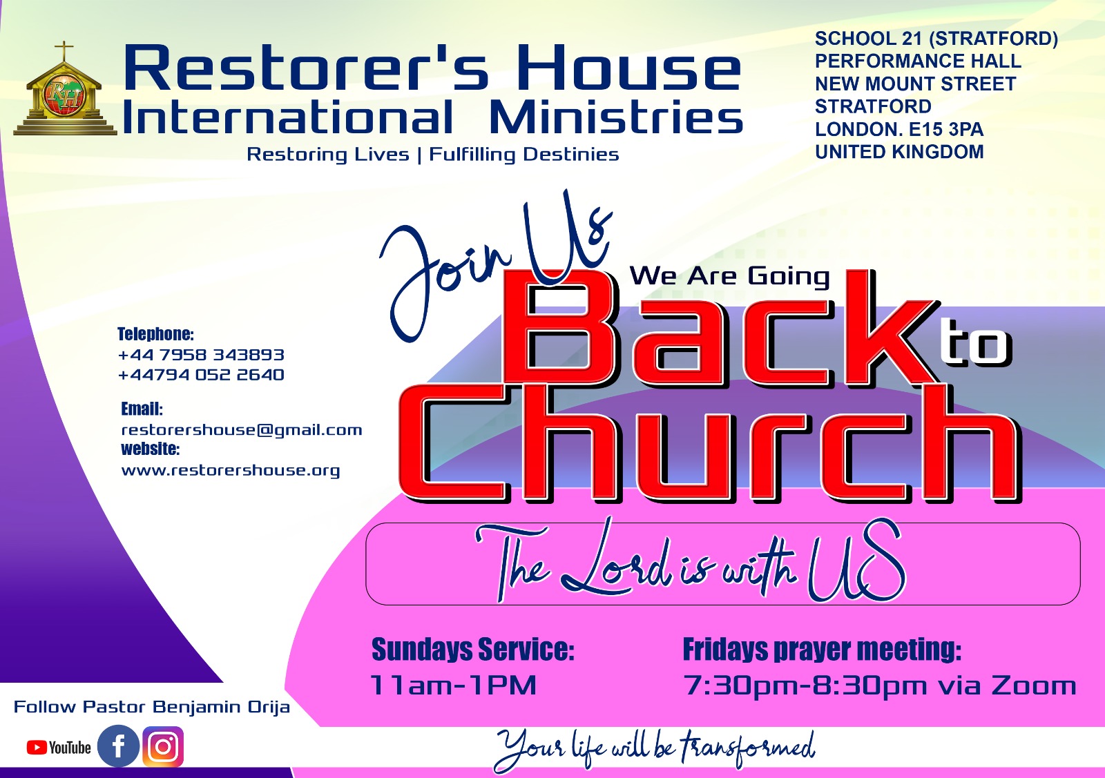 Restorers House International Ministries logo
